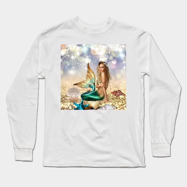 mermaid Long Sleeve T-Shirt by  Memosh Everything 